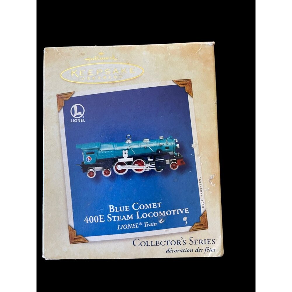 Lionel Blue Comet 400E Steam Locomotive 2002 Hallmark Keepsake Train Ornament
